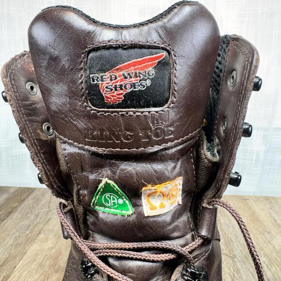 Red Wing Leather 8” Insulated Work Boot Sz11 Extra Wide Brown 800g lace up Steel main image 6